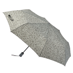 Зонт складной женский автоматический Fulton R348-4105 серый