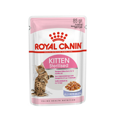 Влажный корм для кошек ROYAL CANIN Feline Health Nutrition Kitten Sterilised, мясо, 85г