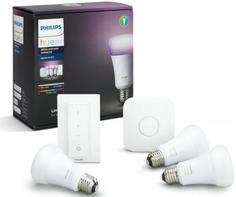 Комплект умных светодиодных ламп Philips Hue White and Color Ambiance E27 Starter Kit
