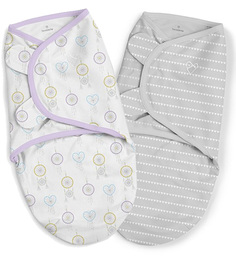 Конверт на липучке Summer Infant SwaddleMe Organic размер S-M 2 шт ловец снов 56280