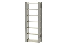 Стеллаж Hoff 80330607 80х30х207,5 см, дуб белый craft/графит глянец
