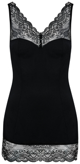 Сорочка с разрезами по бокам Miamor L-XL черный Obsessive