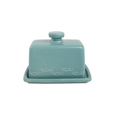 T&G Масленка Ocean, 14.8х11.3х10.3 см, голубая 18605 TG