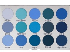 Тени в палитре /Kryolan15 цв./Eye Shadow Palette 15 col. 37,5 гр./5315-SmokeyBlue