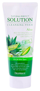 Пенка для умывания Deoproce Natural Perfect Solution Cleansing Foam Aloe 170 мл