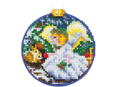 Набор для вышивания Сделай своими руками Новогодние шары. Ангел