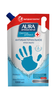 Жидкое мыло AURA антибактериальное Derma Protect 1000мл