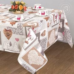Скатерть столовая "Лапландия" СБ.150х150 Артпостель