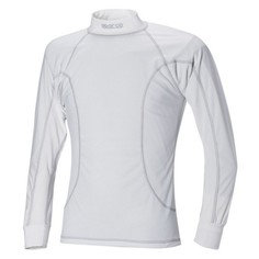 Майка/футболка BASIC (длин.рукав), синтетика, белый, р-р S Sparco 00224B1S
