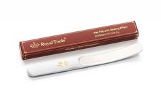 Пилка для ногтей Royal Tools с эффектом запаивания, белая