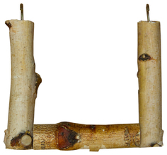 Качели для птиц ParrotsLab PL2041, средние, деревянные, 12х14 см, толщина жерди 2-2,5 см