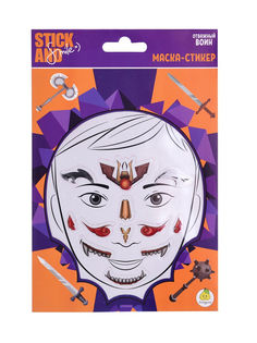 Маска-стикер для лица Stick and Smile Отважный воин, Золотая коллекция
