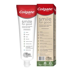 Зубная экопаста Colgate Smile For Good Отбеливающая в перерабатываемой упаковке, 75 мл