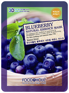 Маска для лица FoodaHolic Blueberry Natural Essence 3D Mask 23 г