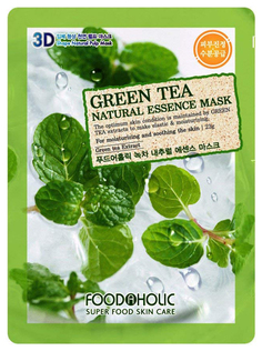 Маска для лица FoodaHolic Green Tea Natural Essence 3D Mask 23 г