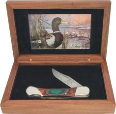 Нож складной Bear&Son Wildlife Mallard Ducks в подарочной коробке S297MD