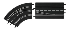 Автотрек Carrera Поворот слева со сменой полосы, с внешней на внутреннюю