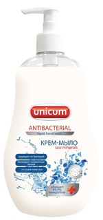 Антибактериальное крем-мыло Unicum Sea Minerals, 550 мл