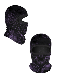 Балаклава Sfer.tex Череп, черная, One Size