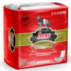 Подгузники для домашних животных Dono MALE PET DIAPER одноразовое 8шт