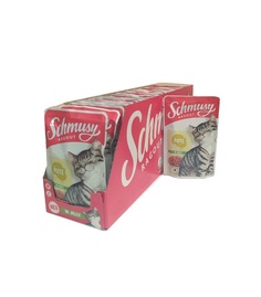 Влажный корм для кошек Schmusy , индейка в желе 22шт по 100г