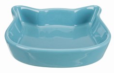 Одинарная миска для кошек TRIXIE "Кошачья морда", керамика, 0.3 л, 12см