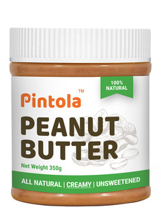 Кремовая арахисовая паста без добавления сахара Pintola Creamy Natural, 350 гр