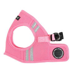 Шлейка-жилет для собак Puppia XL, светоотражающая "Soft" полиэстер, розовый