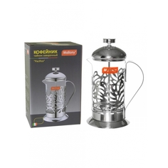 Френч-пресс MALLONY Pacifico 350 мл, стеклянный, в корп из нерж ст. 005155