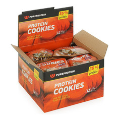 PureProtein Высокобелковое печенье Protein Cookies 80 г, 12 шт, вкус: кокос