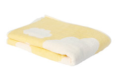 Банное полотенце Belezza Sky белый, желтый 90x48 см (1 шт.)