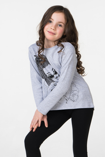 Джемпер для девочки iDO, цв.серый, р-р 122