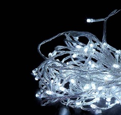 Новогодняя электрическая гирлянда Beauty Led EST200-10-1W 20 м белый холодный Laitcom