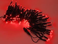 Новогодняя электрическая гирлянда LegoLED Нить каучуковая-24 V LL72-1-1R 10 м красный