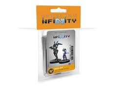 Фигурка для настольных игр Corvus Belli О12 - Delta Unit (Doctor, Yudbot-B)