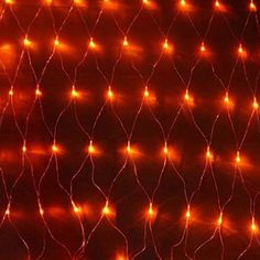 Гирлянда 240LED IP20 2,5х2м Сетка красный, провод прозрачный Uniel