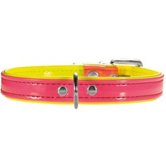 Ошейник для собак Hunter Smart Modern Art Neon 32 розовый/желтый, кожзам