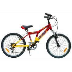Подростковый велосипед Gravity Alfa 20" красно-желтый