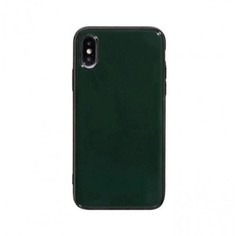 Чехол для iPhone X/XS силикон-лак Overlay (Темно-зеленый) Ёmart