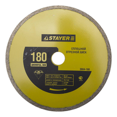 Диск отрезной алмазный по бетону Stayer 3664-180