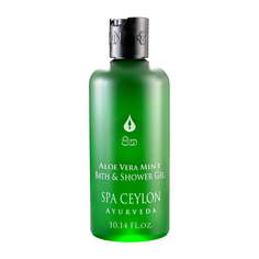 Гель для ванны и душа SPA CEYLON "АЛОЭ ВЕРА И МЯТА" 300 мл