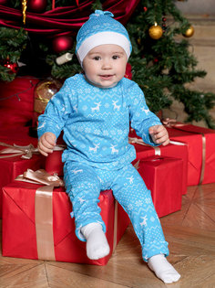 Чепчик КотМарКот голубой р.40