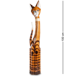 Статуэтка "Кошка" 100 см (албезия, о.Бали) Decor and Gift