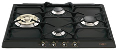 Встраиваемая варочная панель газовая Smeg SR764AO Black