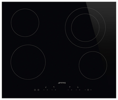 Встраиваемая варочная панель электрическая Smeg SE364ETD Black