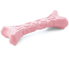 Жевательная игрушка для щенков Triol Косточка из резины, розовая, 10,5 см