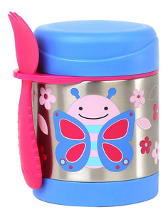 Термос Skip Hop Бабочка SH 252381 0,33 л голубой/розовый/серебристый