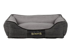 Лежак для собак Scruffs Windsor, с бортиками, серый, 60 х 50 х 18 см