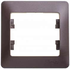 Рамка Schneider Electric Glossa 1-ая Шоколад