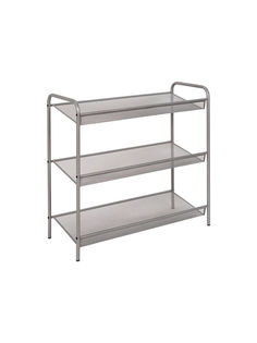 Подставка для обуви 3-х полочная ЗМИ "Женева 23", цвет металлик